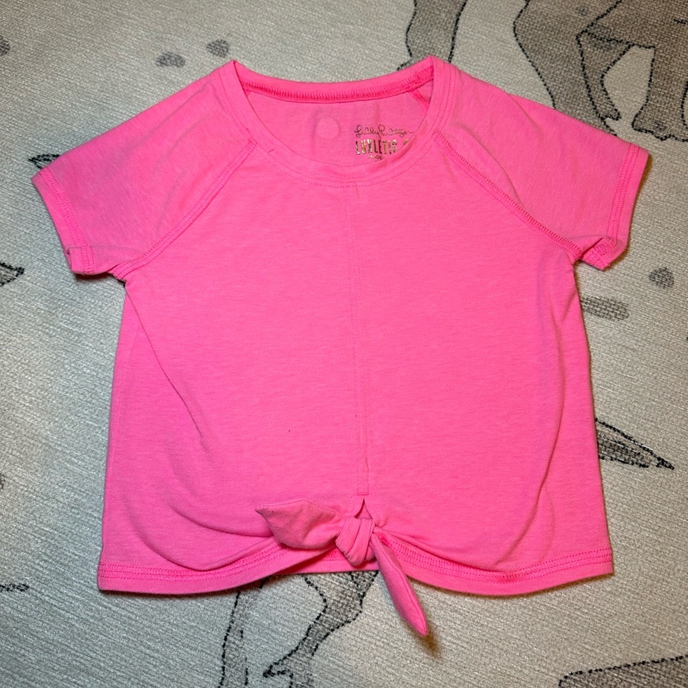 Lilly Pulitzer athletic Crop Tee with Tie
